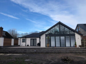 Image showing new home extension with Bi-fold doors in Maghull, Merseyside